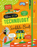 Usborne STEM Scribble Books Collection – 4 Book Set | Science, Technology, Engineering & Maths Activity Books for Kids