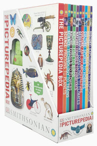 The Picturepedia Box 11 Books Collection Set by DK (Picturepedia Box, Science Protons to Planets, Science Technology to Trains, Nature Fossils To Flowers,...