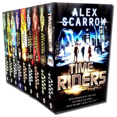 Time Riders Collection Alex Scarrow 9 Books Set Pack (TimeRiders; Day of the Predator; Doomsday Code; Eternal War; Gates of Rome; City of Shadows; Pirate Kings; Mayan Prophecy; Infinity Cage)